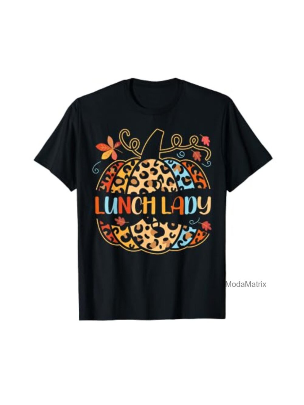 Funny Lunch Lady Fall Halloween Thanksgiving Graphic Tee
